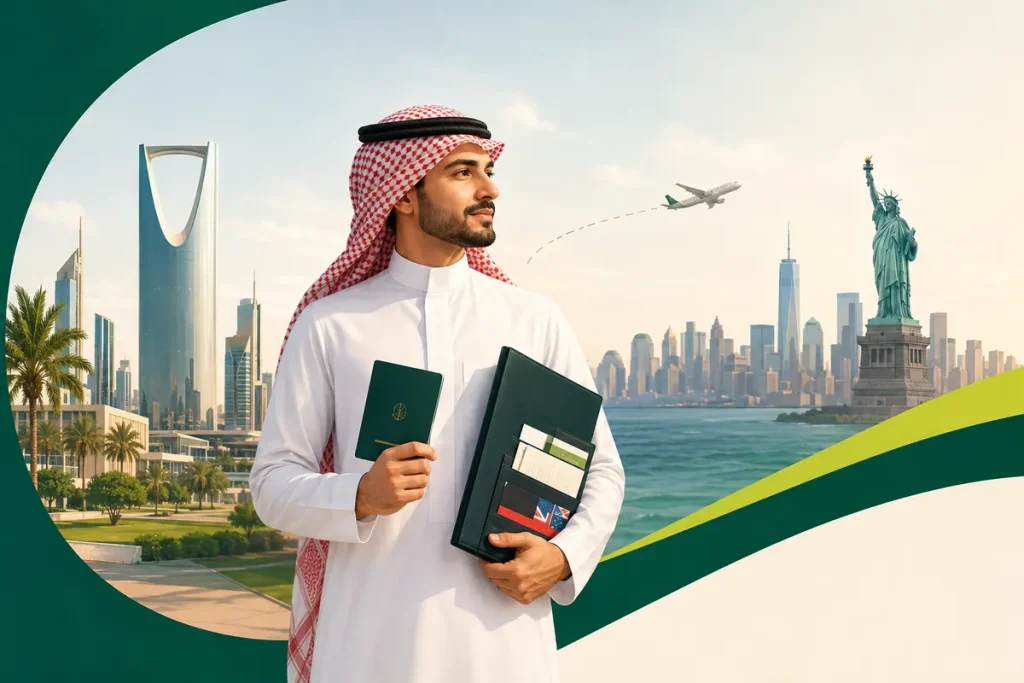 مكتب فيزا أمريكا الرياض وتجهيز ملف التأشيرة من السعودية